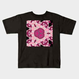 Kaleidoscope of Pink Pastel Mandala Kids T-Shirt